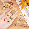 40Pcs 5 Style Alloy Enamel Pendants ENAM-SC0002-66-3