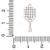 Brass Micro Pave Clear Cubic Zirconia Connector Charms LS-KK-P288-01P-3
