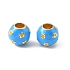 Brass Enamel European Beads KK-CBA9CBD-23G-1