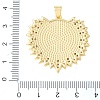 Brass Micro Pave Clear Cubic Zirconia & Natural White Shell Pendants CU-CBA6938-08G-01-3