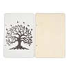 Printed Wooden 2-Ring Loose Leaf Binder Postcard Photo Album Cover DIY-XCP0003-83B-1