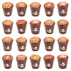 25Pcs Resin Coffee Model Ornaments AJEW-TA0002-78-2