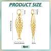8Pcs Brass Pendants KK-BC0014-92G-2