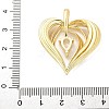 Brass Micro Pave Cubic Zirconia Pendants KK-S511-05A-G-3