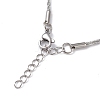 Non-Tarnish 304 Stainless Steel Bone Rope Chain Bracelet for Women LS-BJEW-I311-01A-P-2