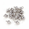 Alloy Cup Pearl Peg Bails Pin Pendants PALLOY-F223-02P-1