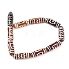 Rice Shape Tibetan Style dZi Beads Strands G-A269-A25-01-3