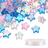 Beadthoven 480Pcs 3 Colors Star Transparent Acrylic Beads DIY-BT0001-17-14