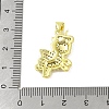 Brass Micro Pave Cubic Zirconia Pendants KK-E111-26G-3