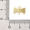 Brass Clear Cubic Zirconia Connector Charms/Links FIND-L019-07G-06-3