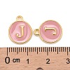 Golden Plated Alloy Enamel Charms ENAM-S118-07J-3