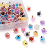 Mega Pet 80Pcs 20 Style Plastic/Resin Frosted Pendants FIND-MP0001-01-4