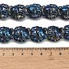Electroplate Glass Bead Strands EGLA-H110-01HR-02-4