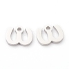 Non-Tarnish 304 Stainless Steel Charms STAS-G244-01W-2
