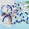 1 Set Handmade Polymer Clay Heishi Beads Stretch Bracelets Set BJEW-SZ0002-67A-04-3