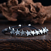 Natural Black Stome Beads Braided Bracelets XX5471-2