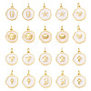 20Pcs 10 Styles Ocean Theme Brass Enamel Pendants KK-TA0002-04-2