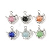 Alloy Cat Eye Pendants PALLOY-JF04105-1