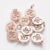 304 Stainless Steel Charms STAS-Q201-T446R-1