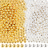 600Pcs 2 Colors CCB Plastic Beads CCB-PA0001-04D-1