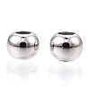 Rhodium Plated 925 Sterling Silver Beads STER-T007-12P-02-2