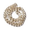 Electroplate Glass Beads Strands EGLA-D031-01-17-2