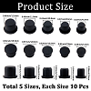 50Pcs 5 Styles Silicone Hole Plugs AJEW-GF0011-62A-2