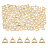 100Pcs Brass Beads KK-FI0001-04G-1