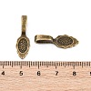 Tibetan Style Alloy Glue-on Flat Pad Bails TIBEB-LF10728YKG-AB-LF-3