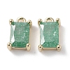 Brass Micro Pave Cubic Zirconia Charms KK-G491-31G-01-1