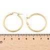 Ion Plating(IP) 304 Stainless Steel Hoop Earrings X-EJEW-N0016-11G-D-3