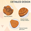 1 Set Guitar Shaped Wood Guitar Pick Box Holder Collector with Magnetic Clasps CON-CA0001-026-4