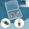 8Pcs 4 Colors Brass Micro Pave Cubic Zirconia Pendants KK-TA0002-18-5