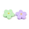 Flower Food Grade Silicone Focal Beads SIL-A011-02B-2