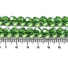 Electroplate Transparent Glass Beads Strands EGLA-A035-T8mm-A11-4