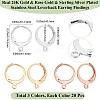 60Pcs 3 Styles 304 Stainless Steel Leverback Earring Findings STAS-BBC0008-30D-2