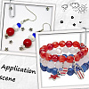 600Pcs 3 Colors Independence Day Themed Imitation Jelly Acrylic Beads SACR-SP0001-20-5
