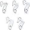 5Pcs 5 Styles Aluminum Tail Hook FIND-FH0002-01-1
