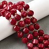 Natural Quartz Dyed Beads Strands G-U023-A02-07-1