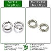 925 Sterling Silver Saw Cut Open Jump Rings STER-F036-02S-0.5x6mm-3
