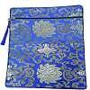 Floral Print Cloth Scriptures Storage Zipper Pouches PW-WG86002-01-1