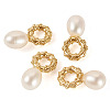 4Pcs Natural Cultured Freshwater Pearl Pendant PALLOY-TAC0179-3