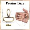 15Pcs Alloy Swivel Clasps FIND-GF0008-19AB-2