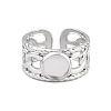 304 Stainless Steel Cuff Ring Components SA-CBA82C8-01A-P-2