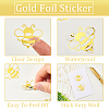 Graduation Caps Gold Foil Self-adhesive Stickers DIY-WH20001-13D-5