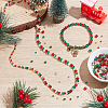 18 Strands 18 Styles Christmas Theme Transparent Glass Beads Strands GLAA-GA0002-21-4