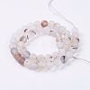 Natural Dendritic Agate Beads Strands G-J376-07-8mm-2