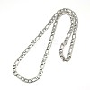 Tarnish Resistant Fashionable 304 Stainless Steel Figaro Chain Necklaces for Men X-STAS-A028-N016P-1
