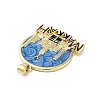 Rack Plating Brass Enamel Pendants KK-H474-21G-04-2