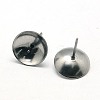 304 Stainless Steel Stud Earring Findings STAS-E024-2-2